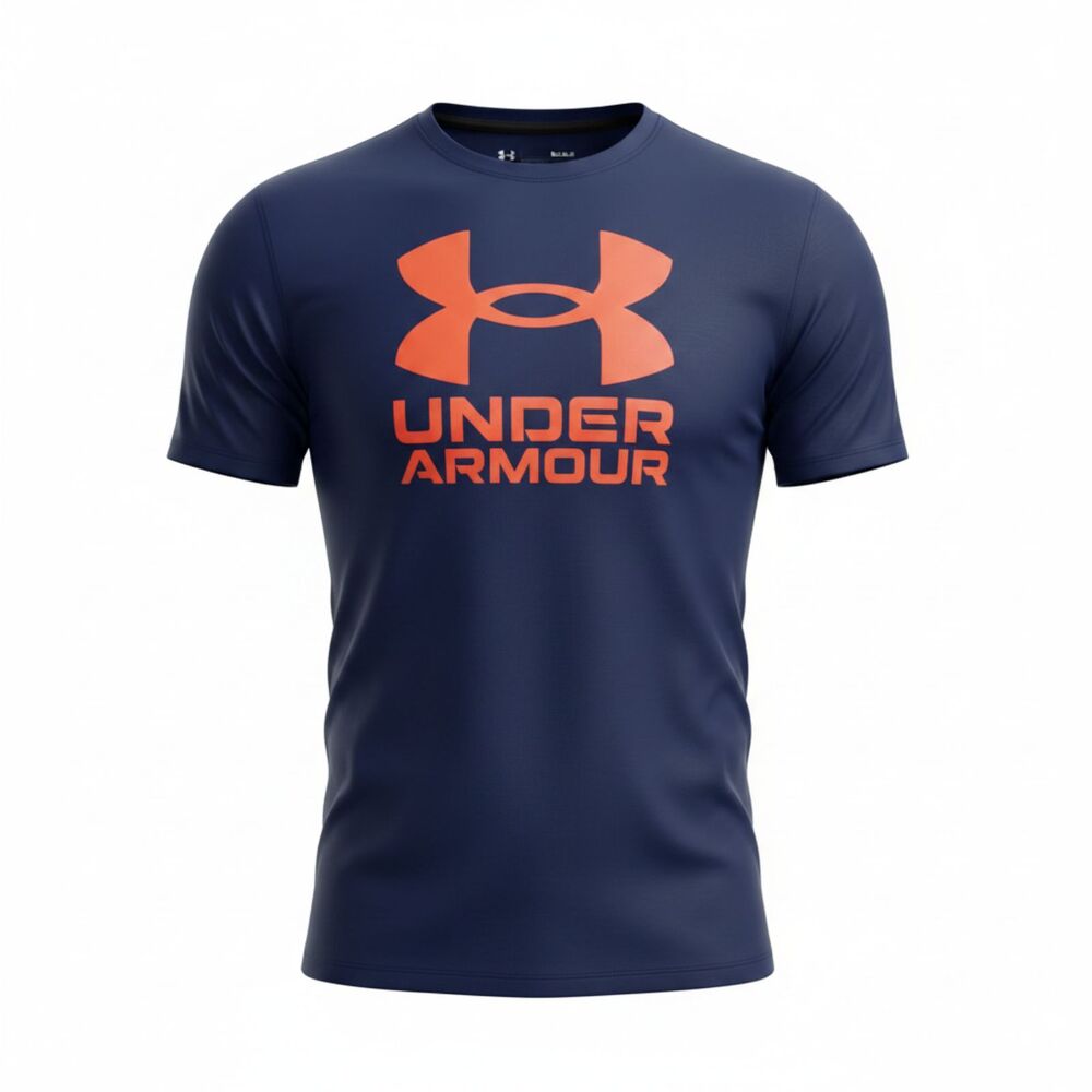 Under Armour Boys Youth Small Purple Swim Shirt Rash Guard UPF